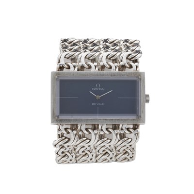 Lot 239 - Omega, a 1970s silver De Ville bracelet watch