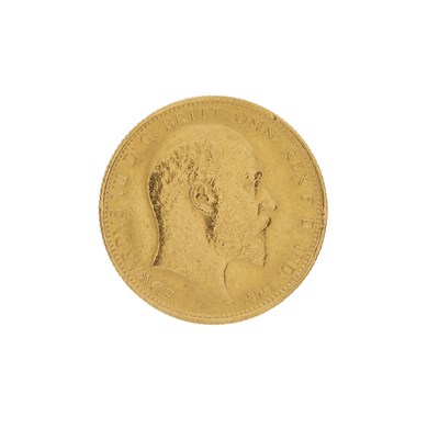 Lot 196 - Edward VII, a 1906 gold full sovereign coin