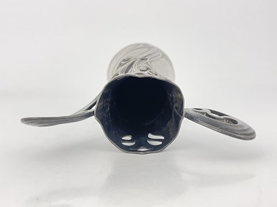 Lot 170 - WMF, a Jugendstil silver plated vase, twin...
