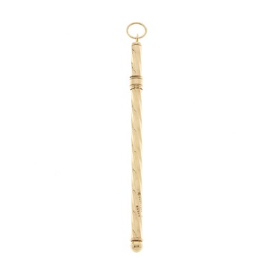 Lot 68 - Boucheron, an Art Deco 18ct gold swizzle stick