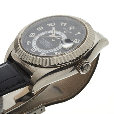 Lot 233 - Rolex, an 18ct white gold Oyster Perpetual Sky-Dweller wrist watch