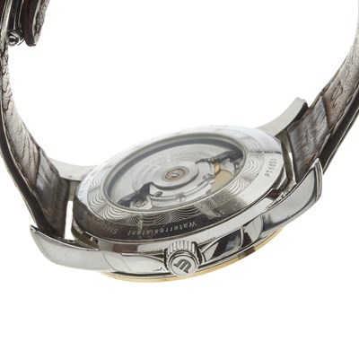 Lot 227 - Maurice Lacroix, a stainless steel and gold Pontos Day Date wrist watch