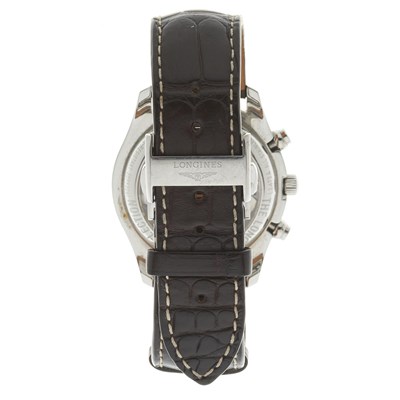 Lot 229 - Longines, a stainless steel Master Collection chronograph wrist watch