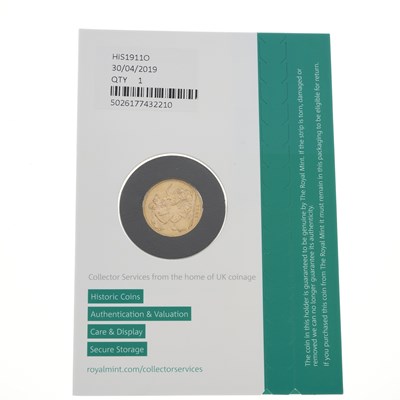 Lot 204 - George V, a 1911 gold Coronation Ottawa full sovereign coin