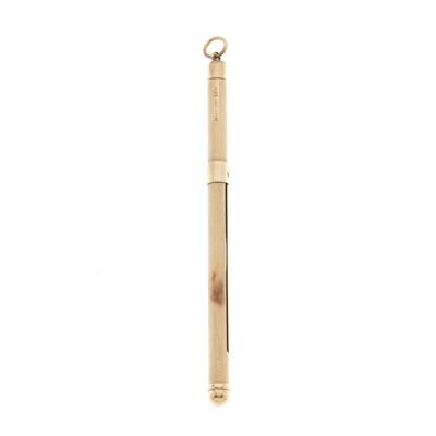 Lot 66 - Asprey & Co., a 9ct gold swizzle stick