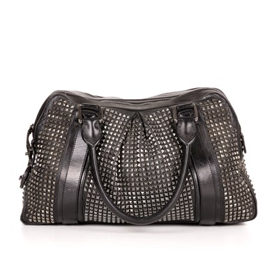 Lot 285 - Burberry, a studded Knight holdall bag,...