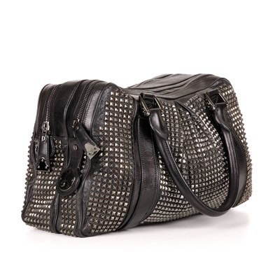 Lot 285 - Burberry, a studded Knight holdall bag,...