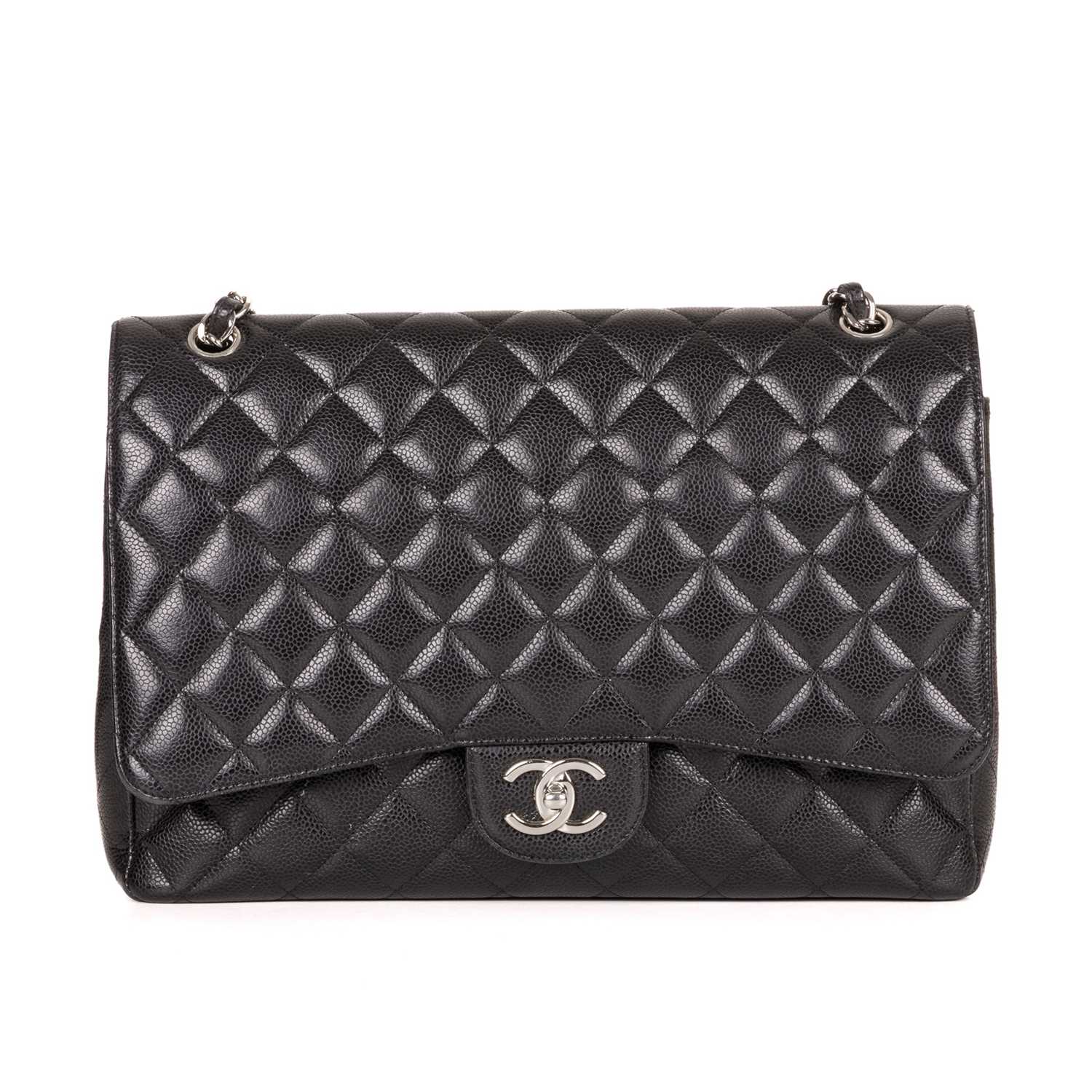 Lot 295 - Chanel, a Maxi Classic Double Flap handbag,...