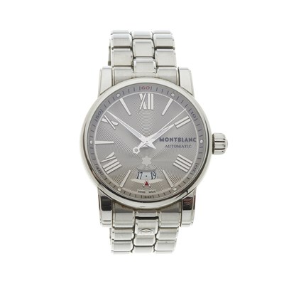 Lot 258 - Montblanc, a stainless steel Star bracelet watch