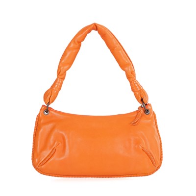 Lot 280 - Bottega Veneta, an orange leather baguette...