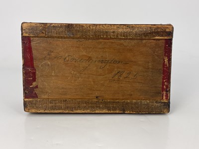 Lot 209 - A George III tan leather bound and metal...