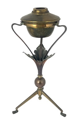 Lot 121 - W A S Benson, an Arts and Crafts copper and...