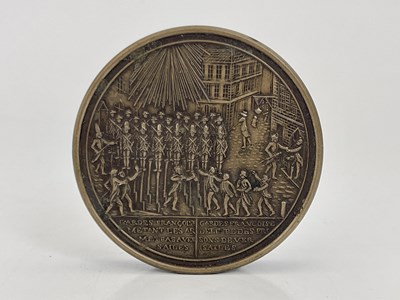 Lot 211 - A 19th Century French metal and bois durci...