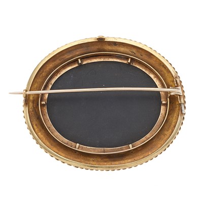 Lot 2 - A late Victorian gold pietra dura floral brooch