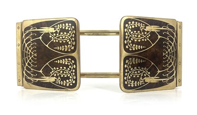 Lot 188 - Erhard and Sohne, a Jugendstil gilt brass and...