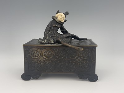 Lot 189 - An Austrian Art Deco bronze table casket,...