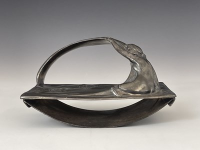 Lot 173 - WMF, a Jugendstil silver plated desk blotter,...