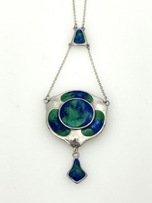 Lot 38 - Charles Horner, an Arts and Craft silver and...