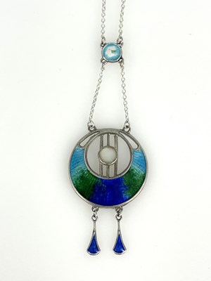 Lot 37 - Charles Horner, an Arts and Crafts silver and...