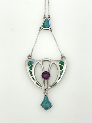 Lot 25 - Charles Horner, an Arts and Crafts silver and...