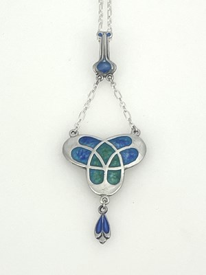 Lot 32 - James Fenton, an Arts and Crafts silver and...