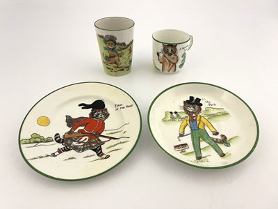 Lot 734 - Louis Wain for Paragon, a cup 'A Morning Trim',...