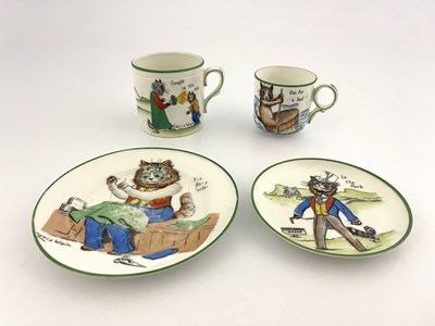 Lot 736 - Louis Wain for Paragon China, a cup 'Out for a...