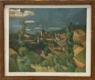 Lot 253 - Claude Flight (British, 1881-1955), 'A Farm in...