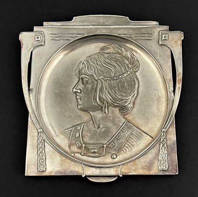 Lot 176 - WMF, a Jugendstil silver plated visiting card...