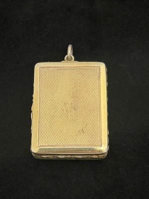 Lot 88 - A George III silver gilt vinaigrette, the top...