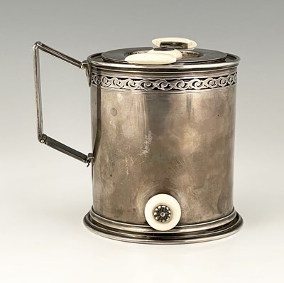 Lot 124 - A Victorian silver campaign shaving set, of...
