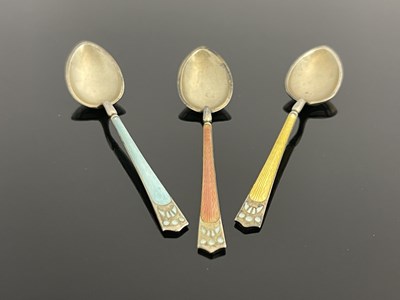 Lot 93 - Marius Hammer, three Norwegian Arts and Crafts...