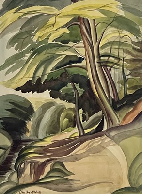 Lot 336 - Ethelbert White (British, 1891-1972), a river...
