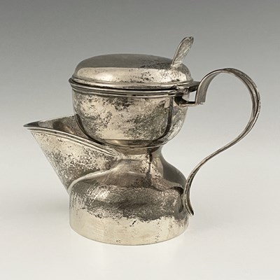Lot 65 - An Edwardian silver shaving mug, of waisted...