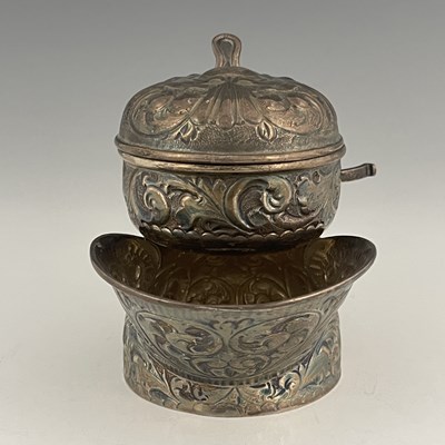 Lot 67 - A Victorian silver shaving mug, of waisted...