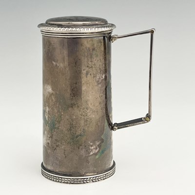Lot 24 - A George III silver travelling or campaign...