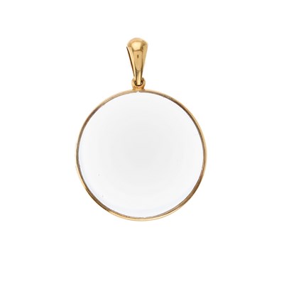 Lot 4 - A late Victorian gold rock crystal double...