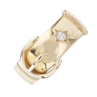 Lot 12 - A late Victorian 18ct gold old-cut diamond...