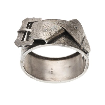 Lot 14 - A late Victorian silver, floral engraved...