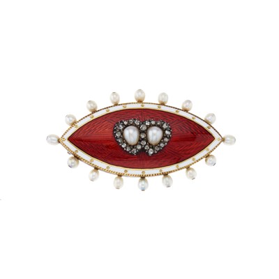 Lot 15 - A late Victorian gold, vari-hue enamel and...