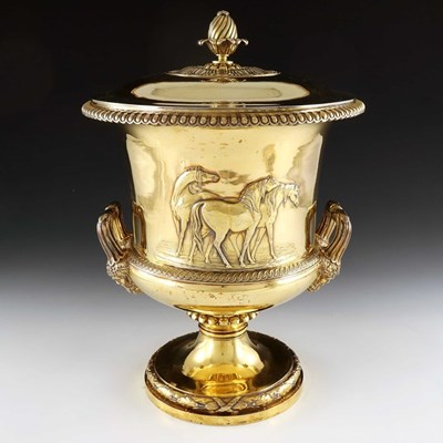 Lot 11 - Paul Storr, a George III silver gilt wine...