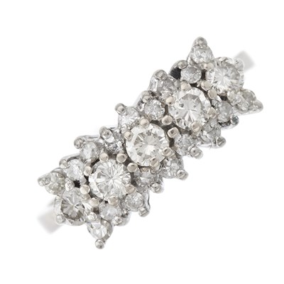 Lot 57 - An 18ct gold brilliant and single-cut diamond...