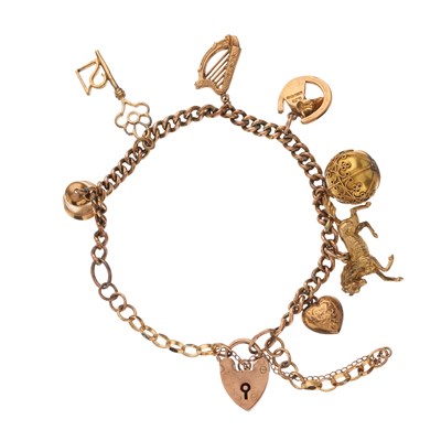 Lot 62 - An early to mid 20th century gold charm...