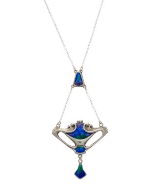 Lot 117 - Charles Horner, an Art Nouveau silver and...