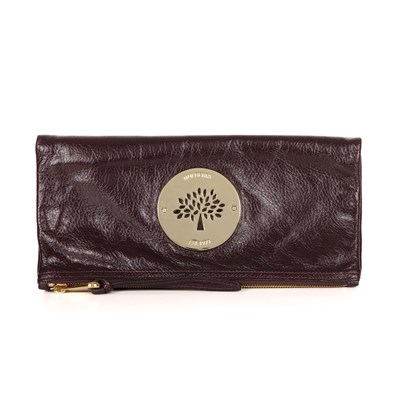 Lot 433 - Mulberry, a Daria foldover clutch, crafted...