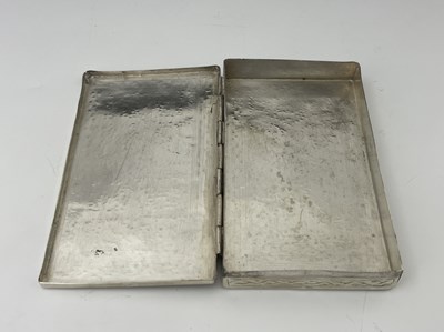 Lot 2 - An Egyptian silver box, cuboid form with...