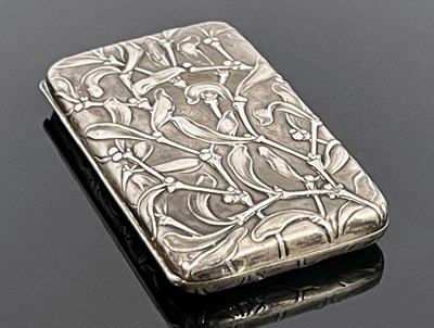 Lot 14 - A Continental silver cigarette case, circa...